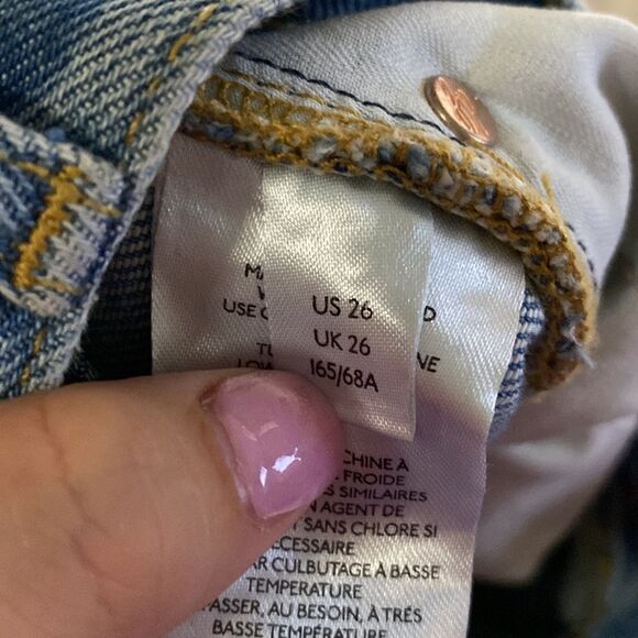 NWT- FREE PEOPLE- Maggie Mid Rise Straight Leg Jeans- Size 26/ US 2 - Picture 8 of 16